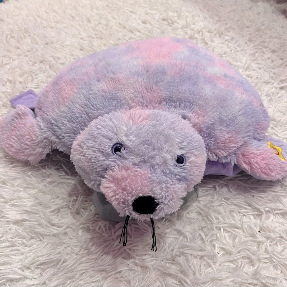 Pillow Pets Shimmering Seal Glow Pets Pillow